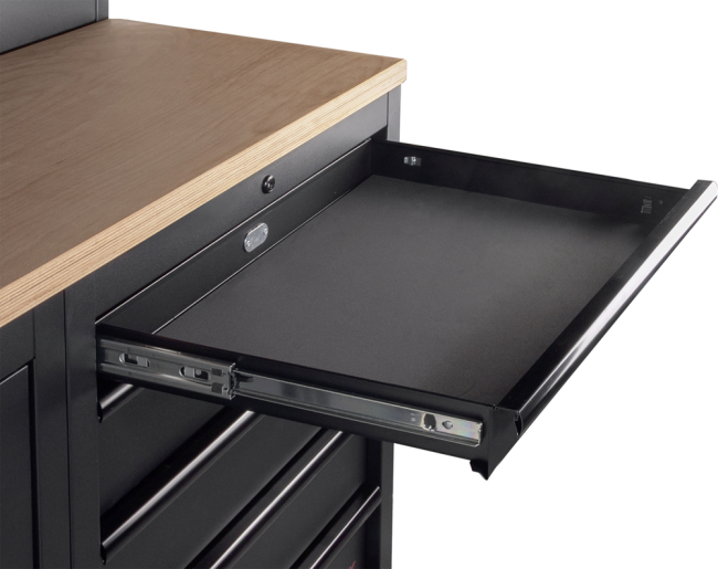 Kraftwerk Werkstatteinrichtung Mobilio 4-Element Schrankwand Black Edition